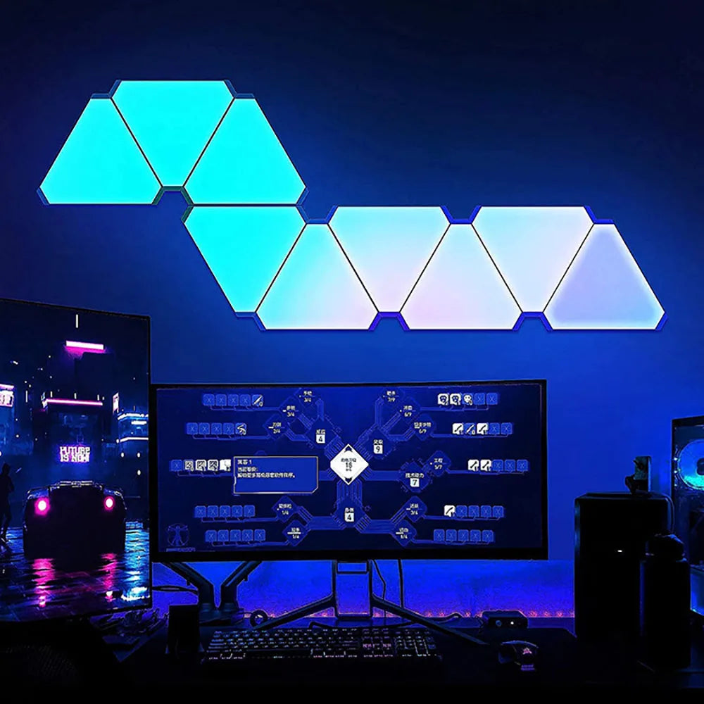 Bluetooth LED Triangular Decoration