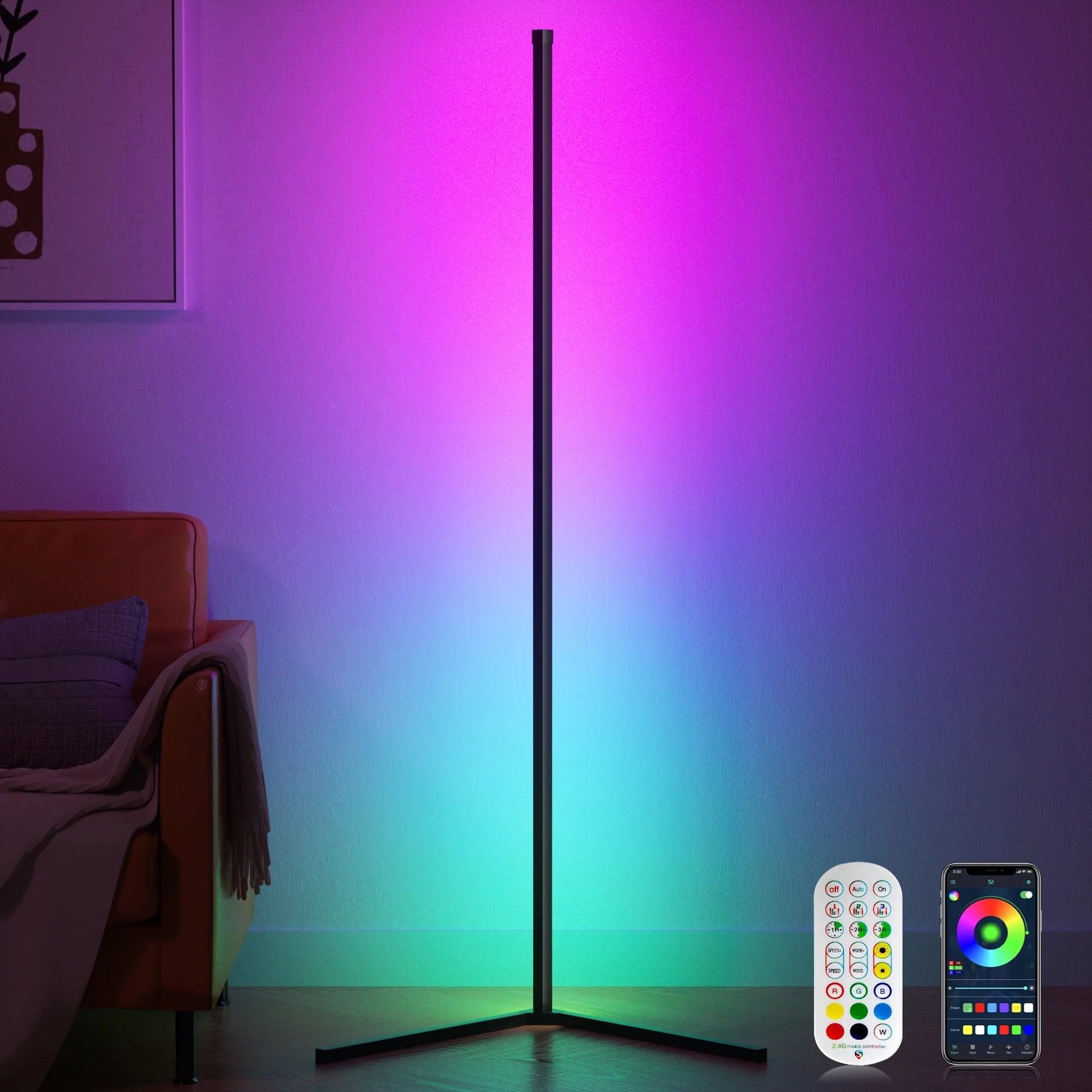 Led Corner Floor Lamp