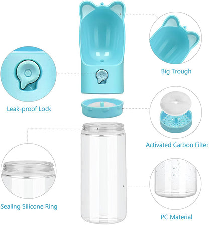 Portable Pet Water Bottle with Filter