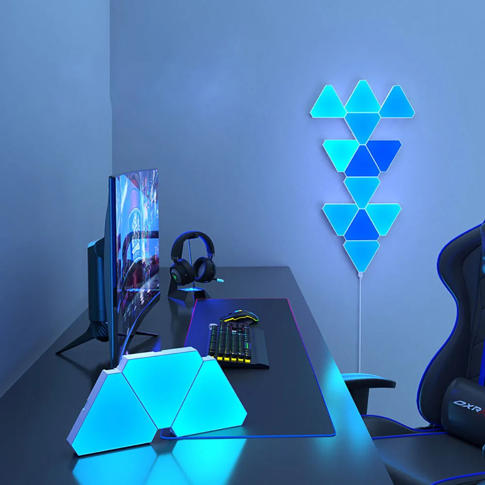 Bluetooth LED Triangular Decoration