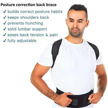 Flexible Back Brace To Fix Your Posture & Back Pain for Men/Women