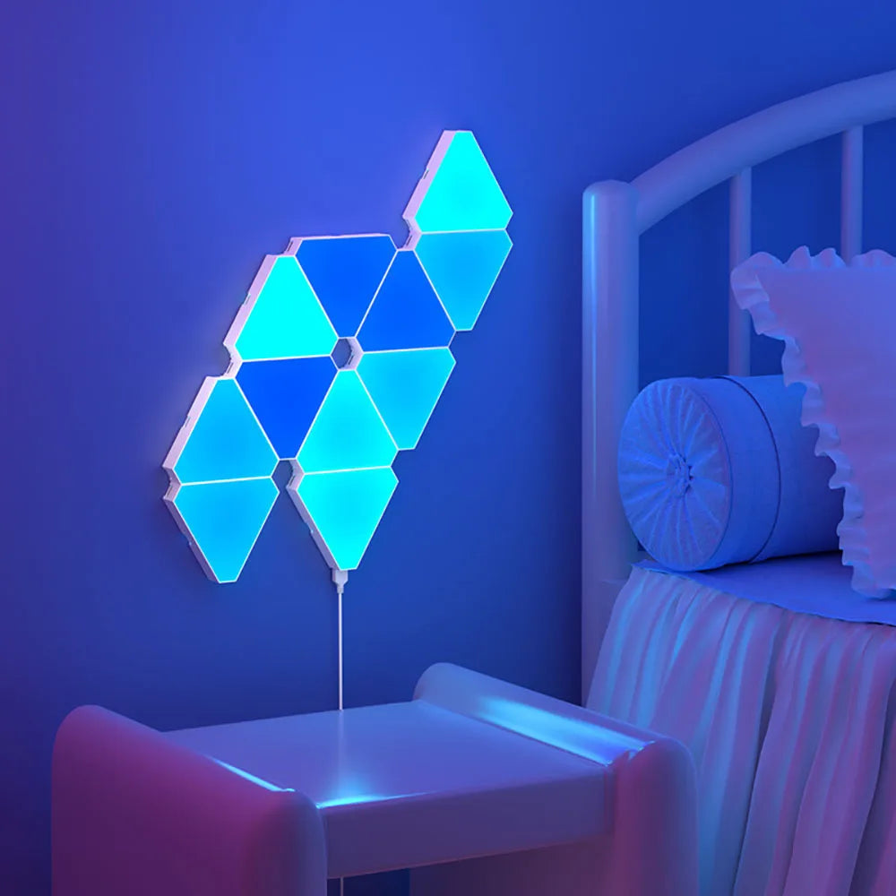 Bluetooth LED Triangular Decoration