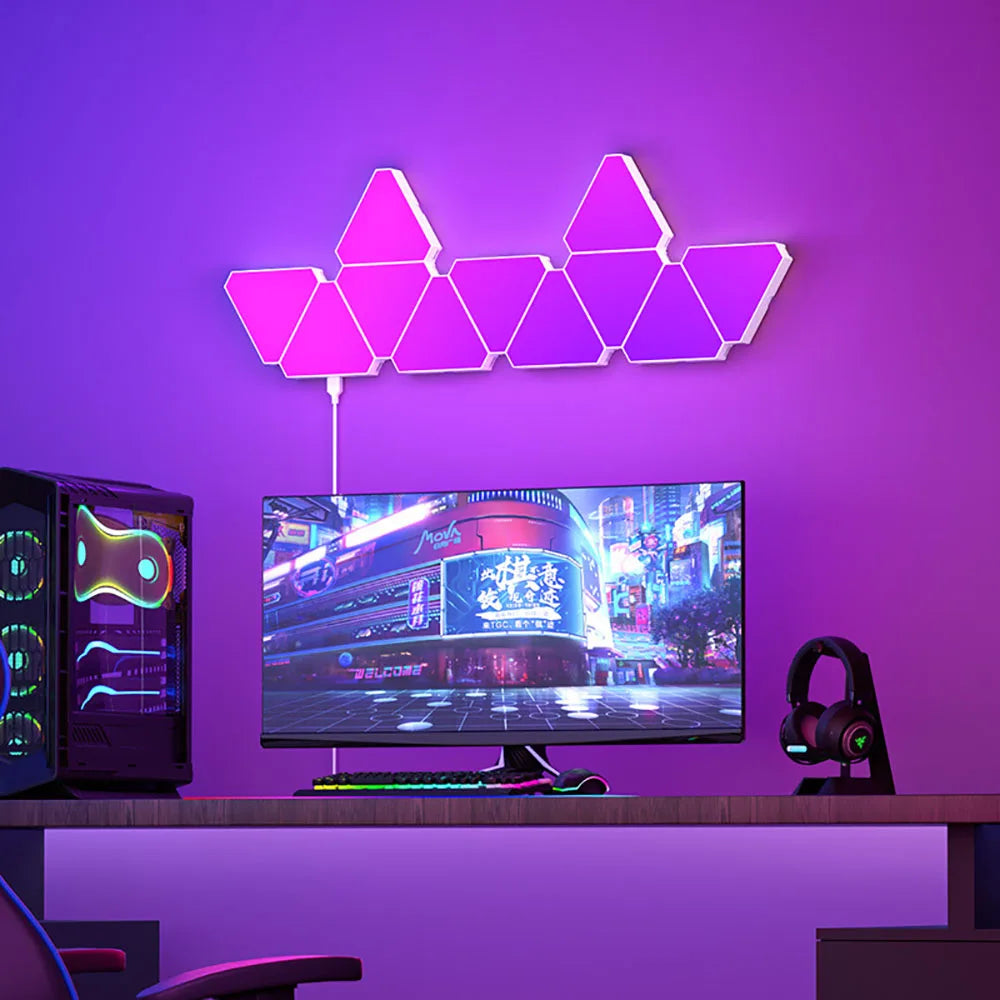 Bluetooth LED Triangular Decoration