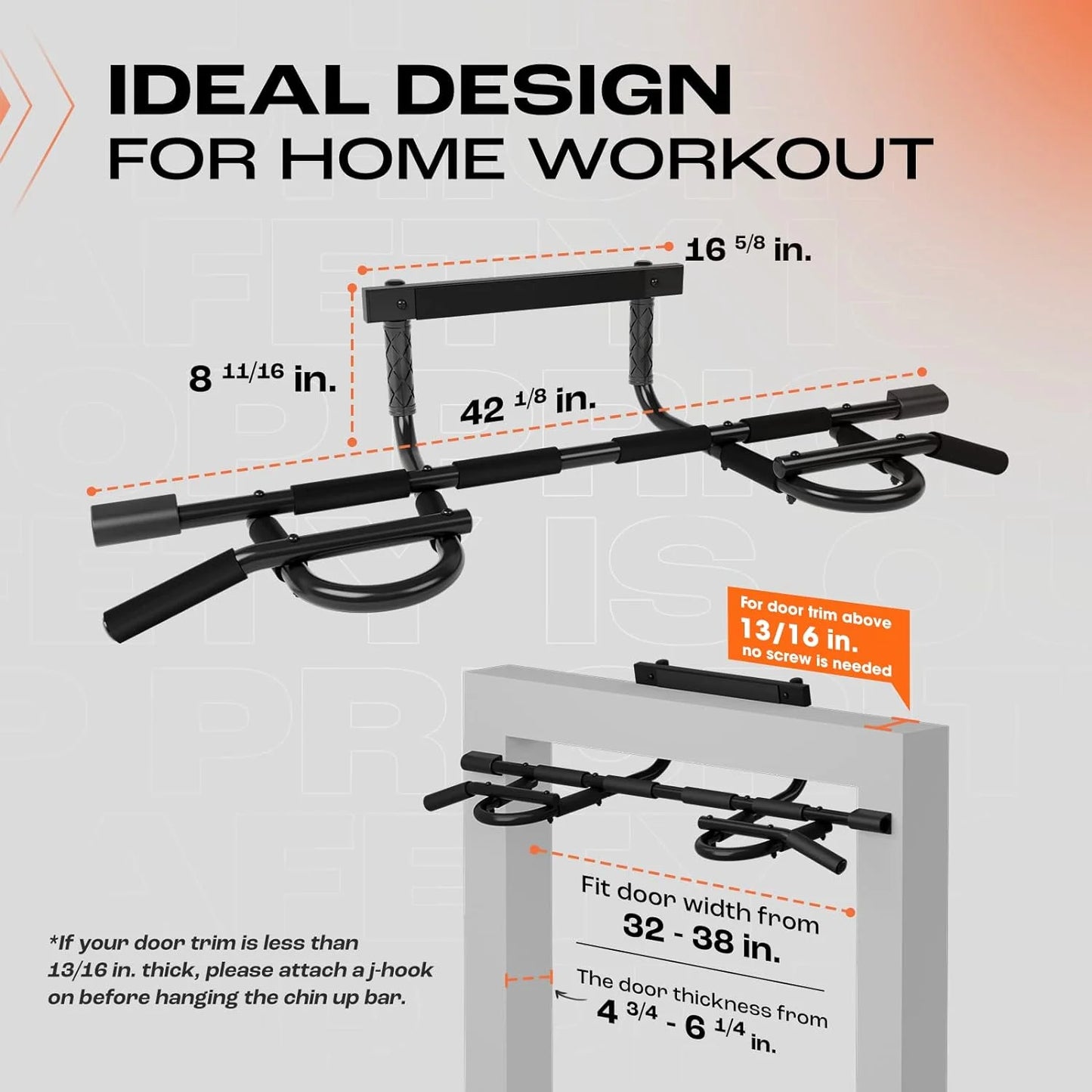 Heavy Duty Pull Up Bar for Doorway