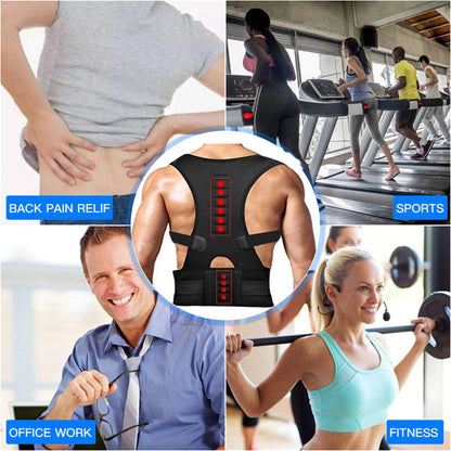 Flexible Back Brace To Fix Your Posture & Back Pain for Men/Women