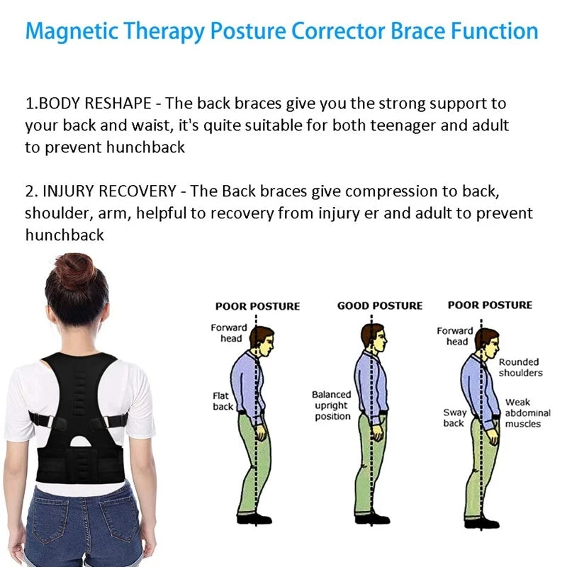 Flexible Back Brace To Fix Your Posture & Back Pain for Men/Women